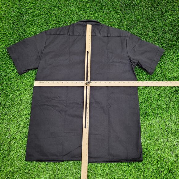 Dickies Utility Button Shirt Medium 22x30 Black Extra-Baggy - Picture 5 of 12